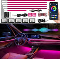 Interior Car LED Strip Lights, AMKI Acrylic LED Lights RGB 10 in 1