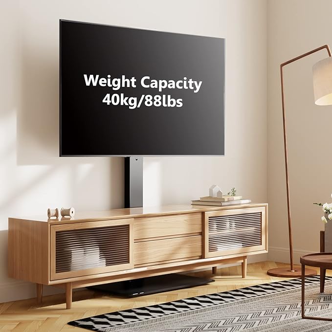 FITUEYES Swivel Floor TV Stand