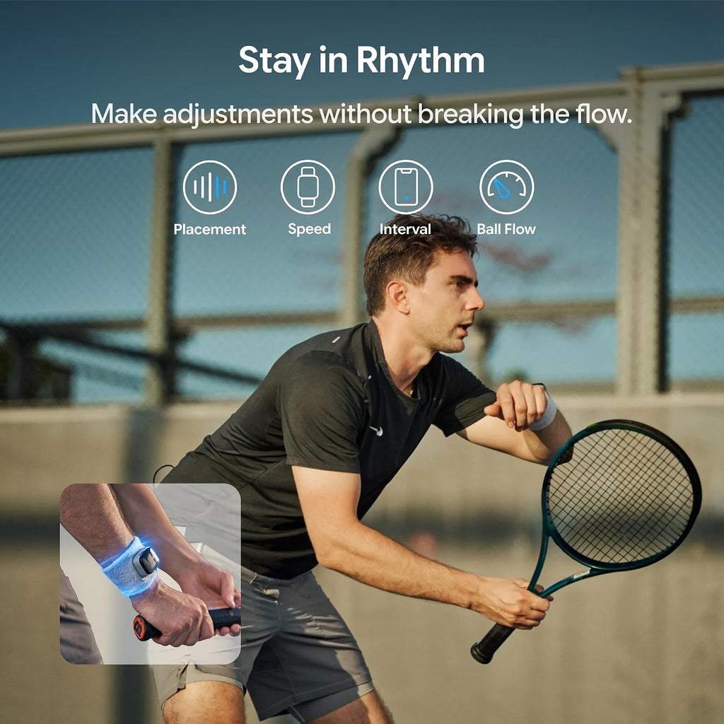 TERO Tennis Ball Machine, Smart Portable Tennis Robot with App & Wrist Remote, Triple-Axis Gimbal, 87 mph, 100+ Balls, Full-Court Drills, All-in-One Design