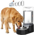 Sfozstra Large Dog Water Dispenser: 9L Gravity Black Gravity Water Feeder