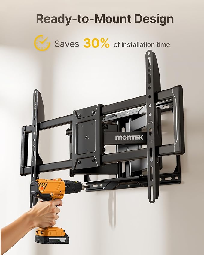 monTEK Full Motion TV Wall Mount