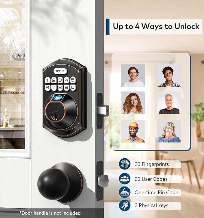 TEEHO TE002 Fingerprint Door Lock