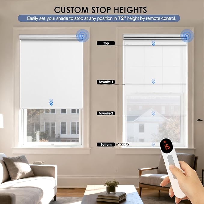 Motorized Blackout Smart Roller Blinds