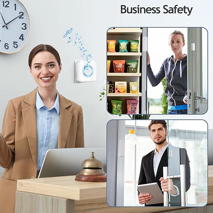 Door Chime, Satisure Door Sensor Chime When Door Opens, Door Entry Alarm