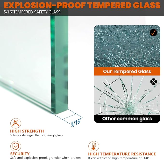 Bathroom Shower Glass Door 32 * 78"