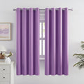 DUALIFE Bright Purple Curtains for Girls Bedroom Light Blocking Room Darkening