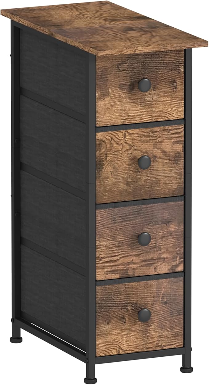 GiftGo Narrow Dresser Vertical Slim Dresser Chest of Drawers Skinny Storage