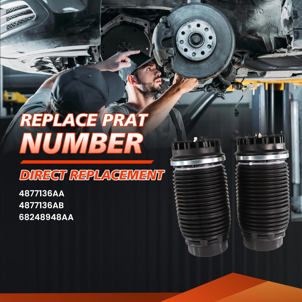rear air spring suspension bag, compatible with ram shown in use