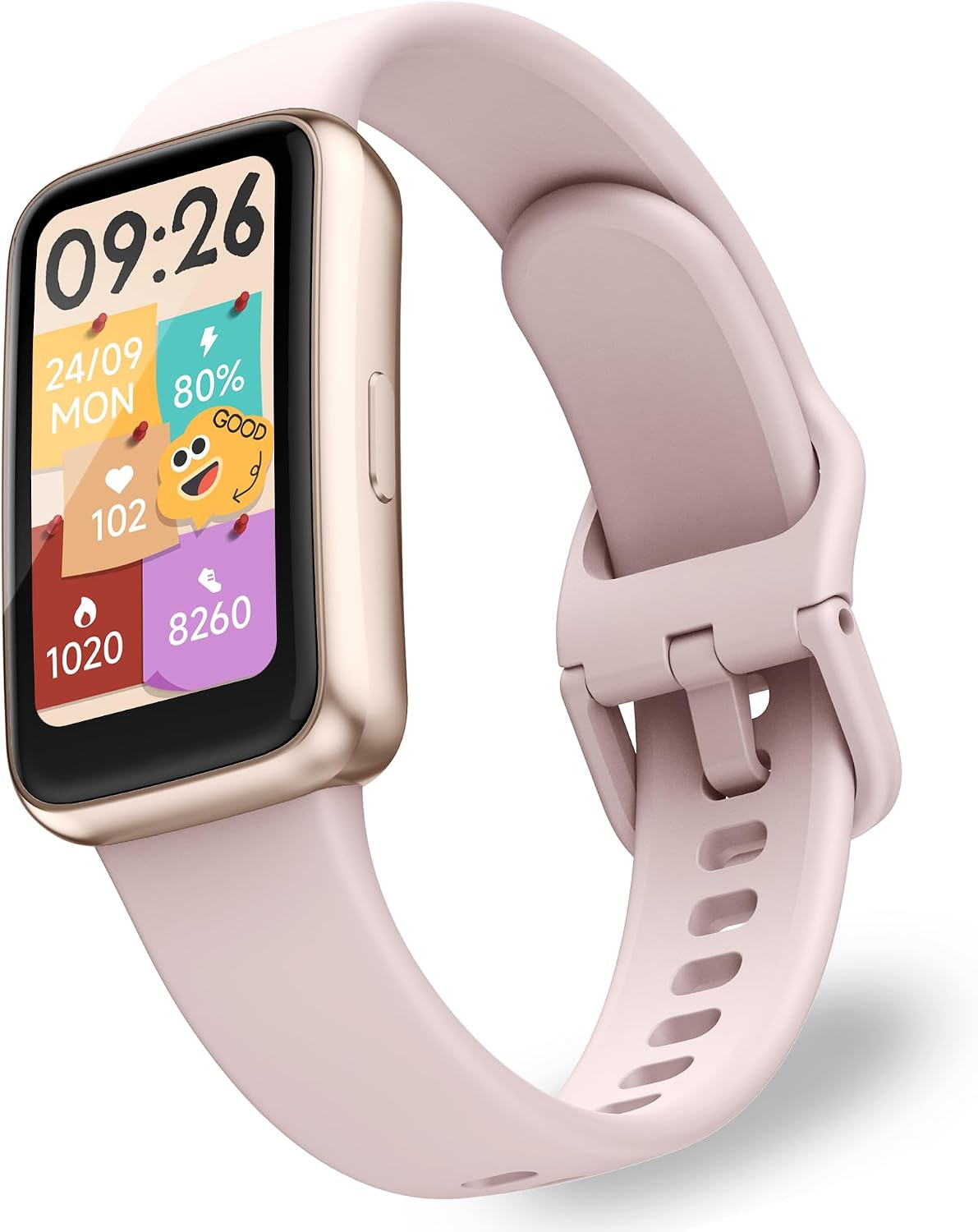 Active 3 Veryfit Fitness Tracker Smart Watch No App or Phone Needed (Pink)