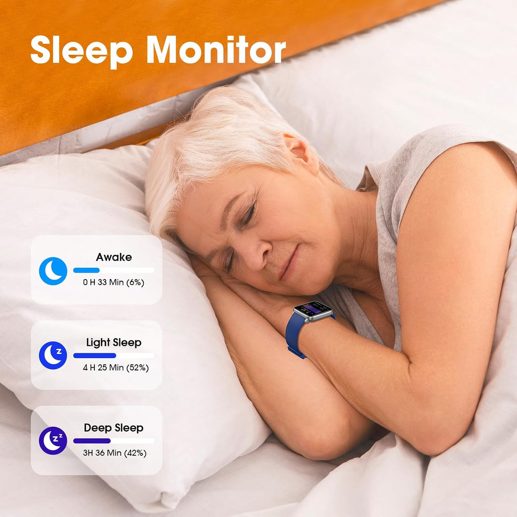 pedometer watch senior friendly no app no phone, side view