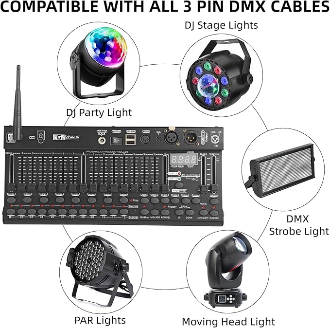 Ygybeyond Wireless DMX 384Controller, 384-channel, Controller, Dmx-384