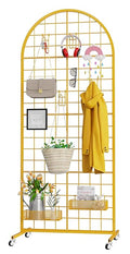 VGMiu Grid Wall Panel 1PCS Display Stand 2' x 5.2' FT Gold Grid Wall Panels