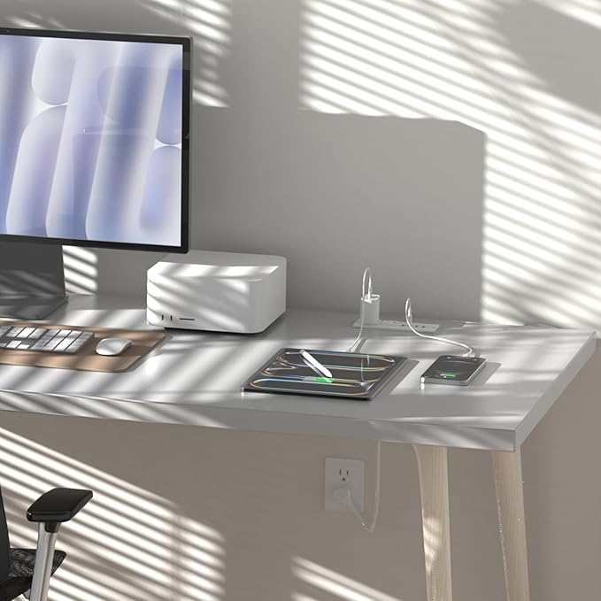 Recessed Power Strip Fast Charging Station 2 PD 65W USB C, Flush Mount
