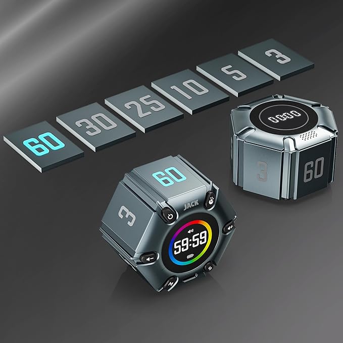 Printers Jack Timer, Visual Pomodoro Timer, Productivity Cube Mute & Vibration