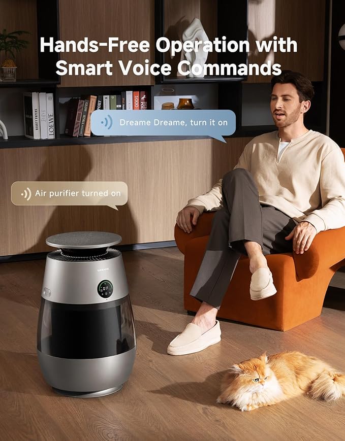 ‌Dreame Pet Air Purifier, Cleans 5, 386 ft² in One Hour, 346 ft²
