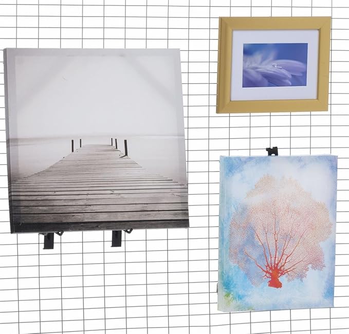 Displays2go Art Display Grids, Floor Standing, Double Sided, Metal Mesh Iron