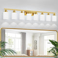 DIKAIDA 52inch Gold Bathroom Light Fixtures, Modern Bathroom Vanity Light