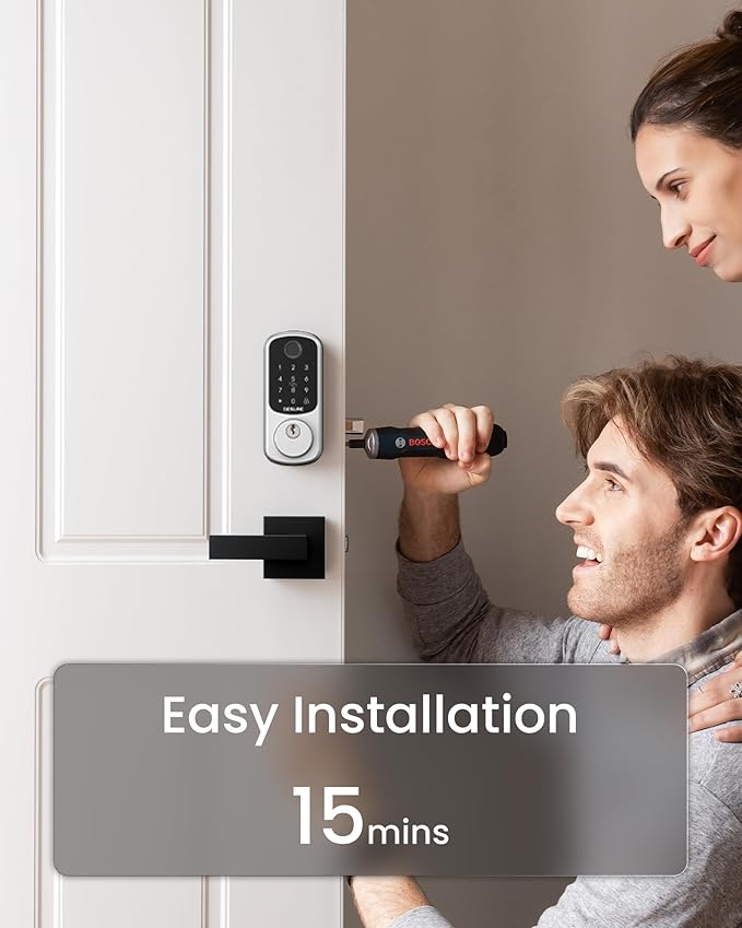 DESLOC Smart Door Lock B200, Smart Deadbolt Lock, Keyless Entry Door Lock