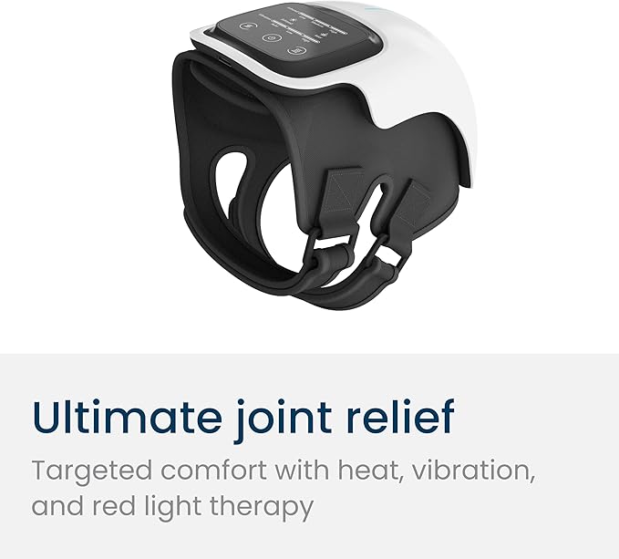 Nobol PhysioFlex Portable Warm Up & Recovery Knee Massager – Cordless Red &