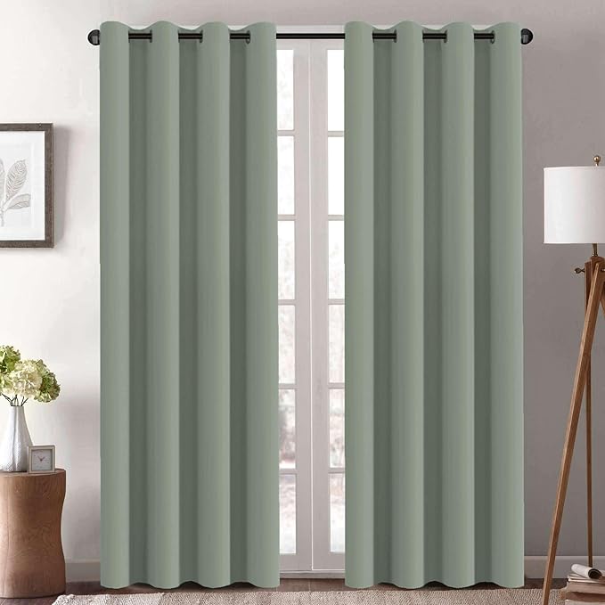 H.VERSAILTEX Thermal Insulated Blackout Window Panels Microfiber (Set of 2)