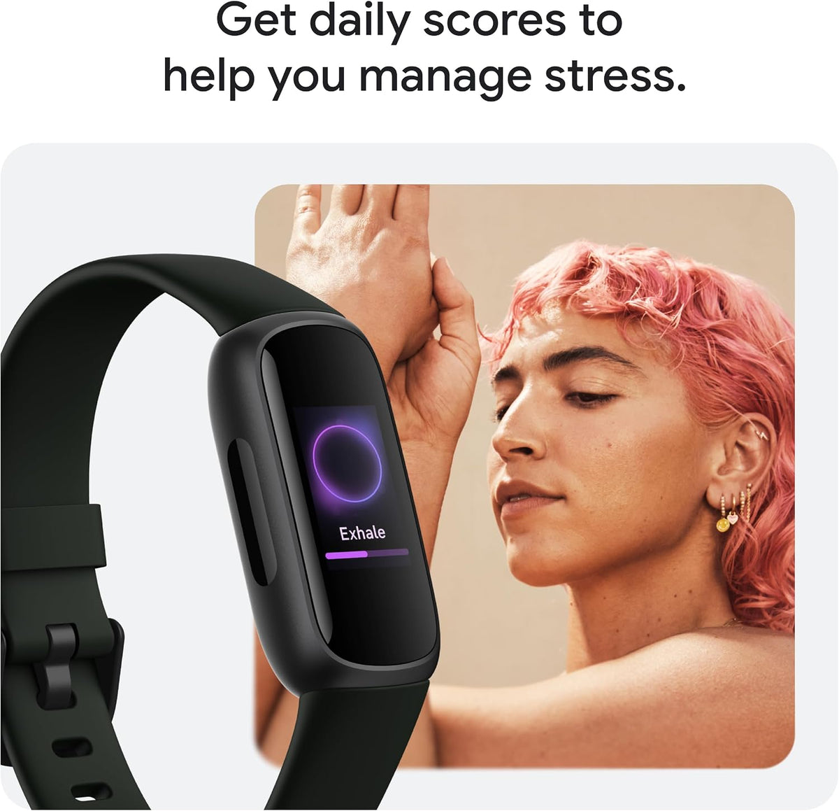 google fitbit inspire 3 - midnight zen/black, package contents
