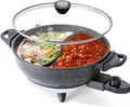 TWIN™ Electric Hot Pot with Divider | EvenHeat Cast Aluminum Non-Stick Pot