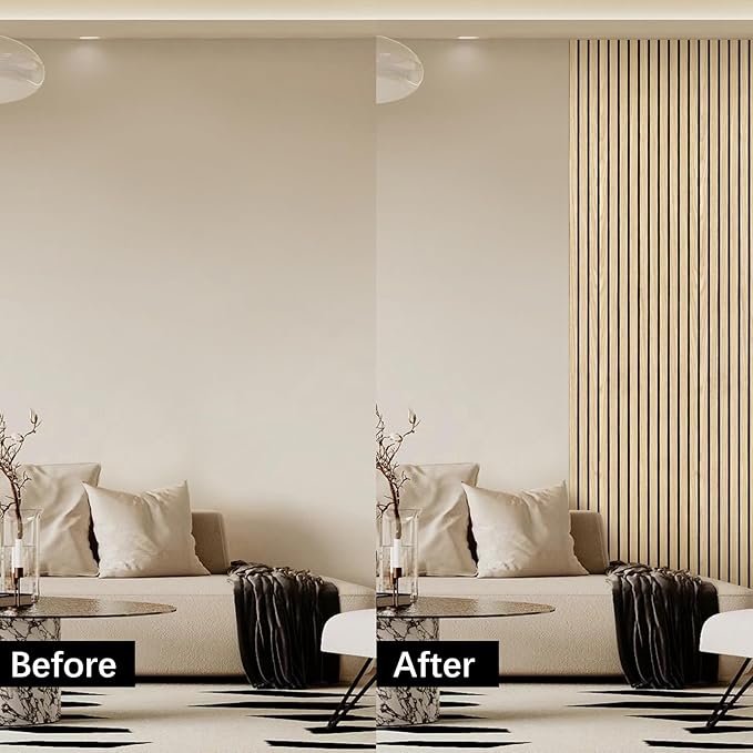 ARMURO Wood Slat Wall Panel 2 PCS