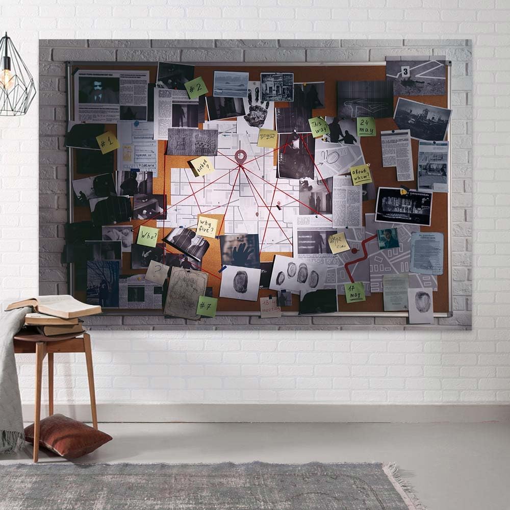 10X8ft Crime Scene Decorations Photo Backdrop Murder Mystery Party Photograph...
