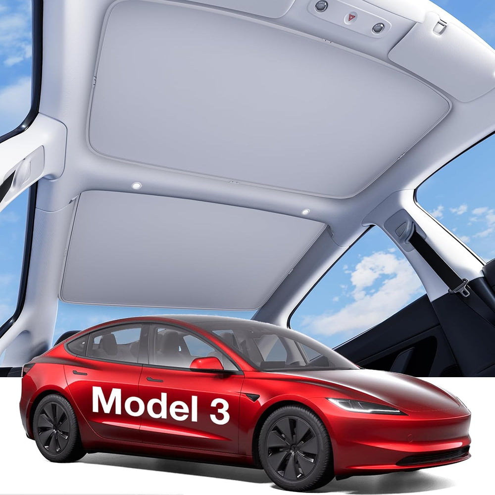 Wigoo for Tesla Model 3 Accessories Sunshade roof, Interior Gray