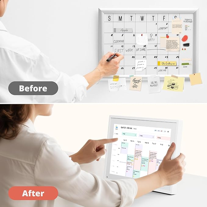Digital Calendar Touch Screen 10 Inch, Electronic Calendar Chore Chart