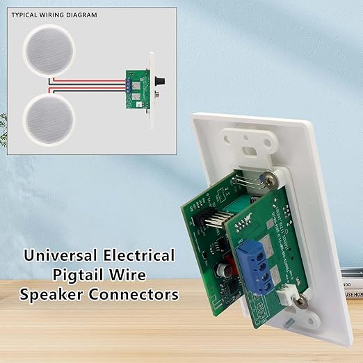 PNWCZ in Wall Audio Control Amplifier Receiver Compatible