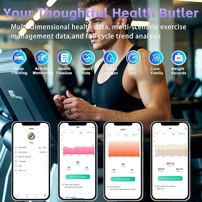 Smart Ring for Men Women – Fitness Tracker Ring