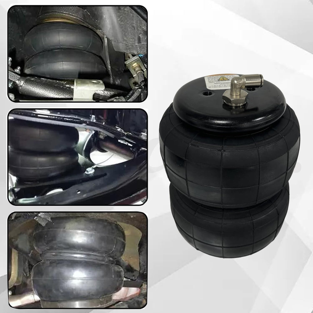 Universal 1/2" NPT Port Heavy Duty 2500 lbs Double Air Bags Suspension