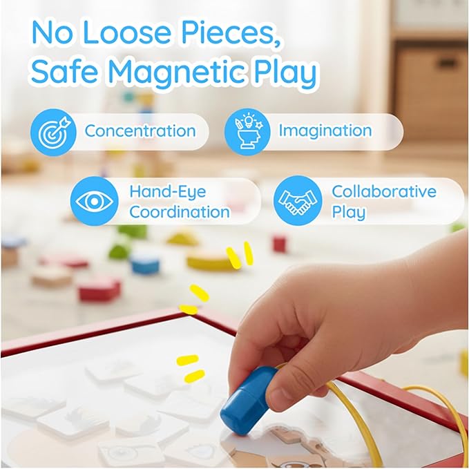 Magnetic Toddler Activity Wall Panel Toy – Interactive Wall Busy Board –