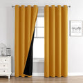 ChrisDowa 100% Blackout Curtains 120 inch Long