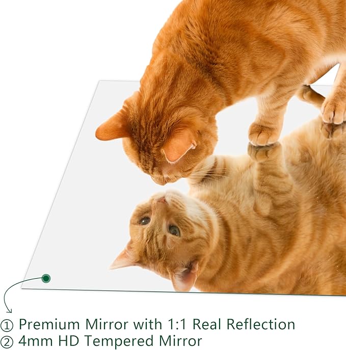 Mirrorons Frameless Mirror, Wall Mirror 24" x 32", Modern Rectangle Bathroom