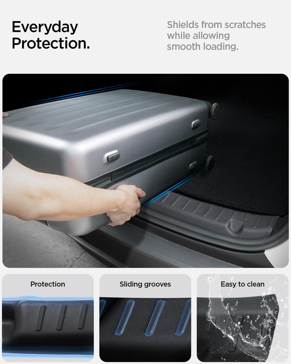 Spigen Rear Bumper Trunk Sill Guard for Tesla Model Y Juniper
