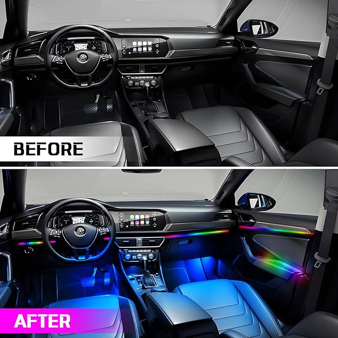Dreamcolor Acrylic Interior Car Light 10 in 1 Automotive Ambient Light Kits