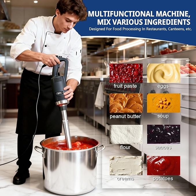 VONCI 750W Commercial Immersion Blender, Extra Heavy Duty Hand Blender
