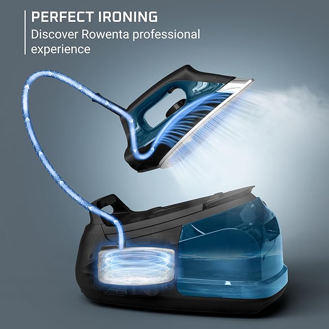 Rowenta Steam Station, Stainless Steel Soleplate, Professional Iron Steamer