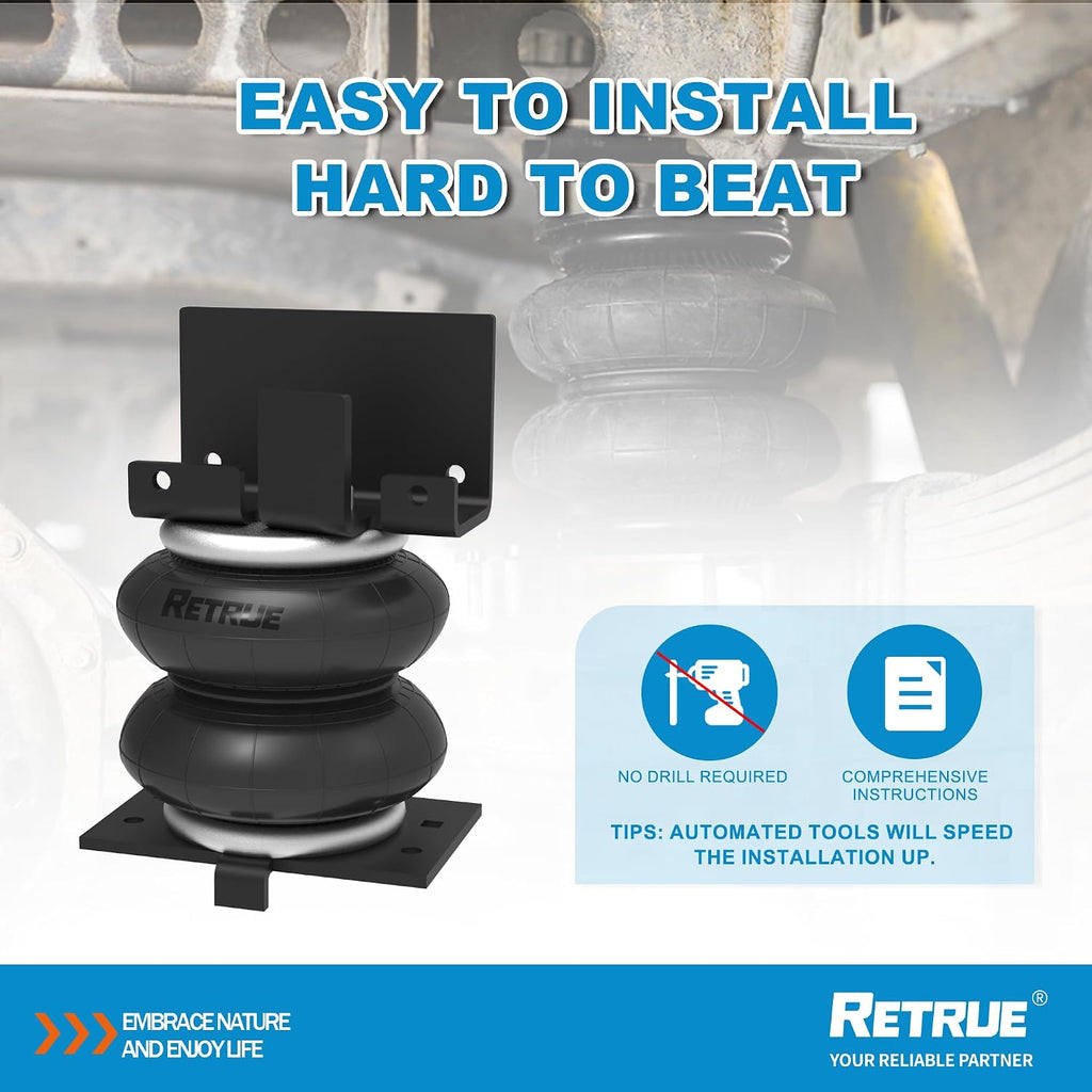 retrue rear air bags suspension kit for 2014-2026, package contents