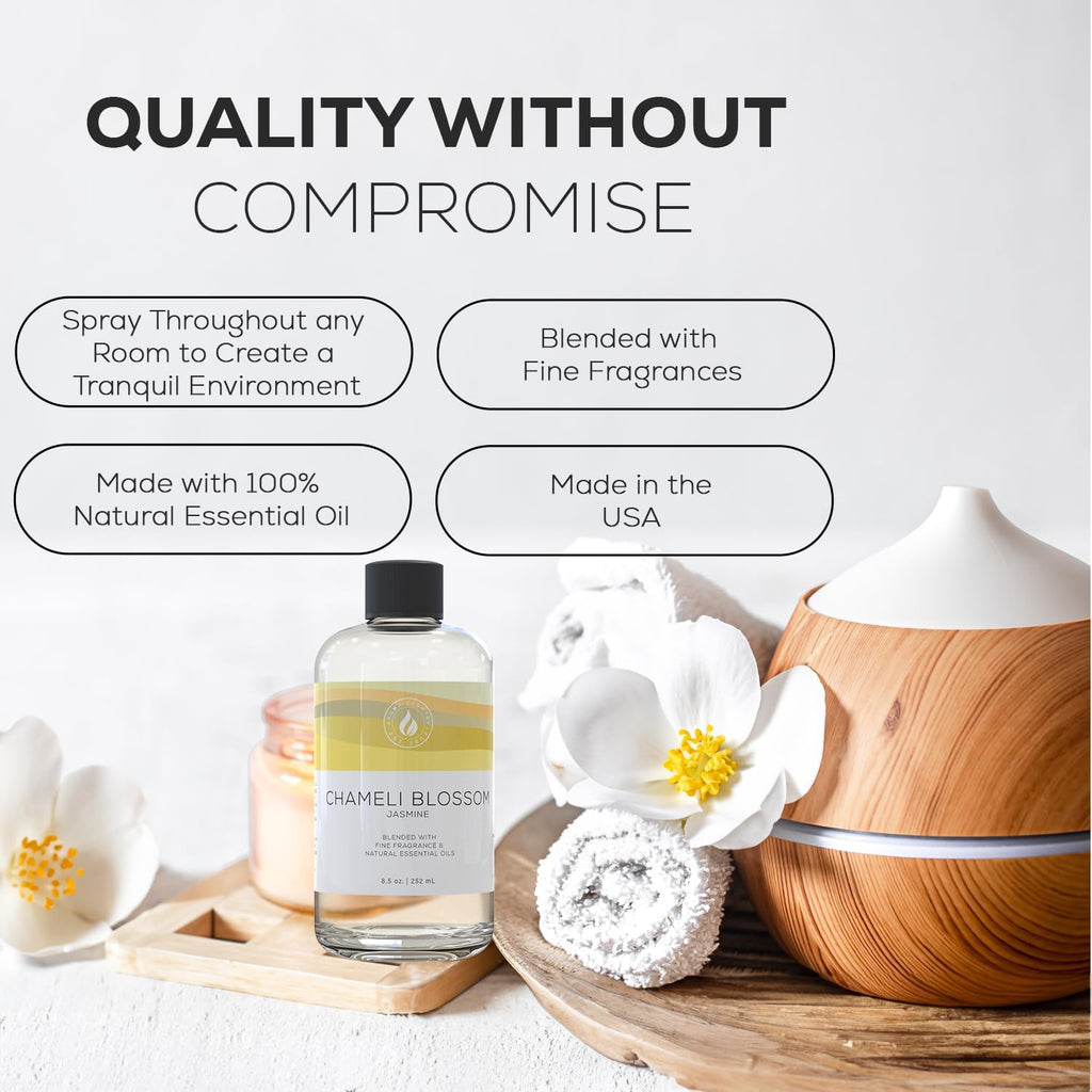 aroma country blossoming jasmine diffuser oil showing dimensions