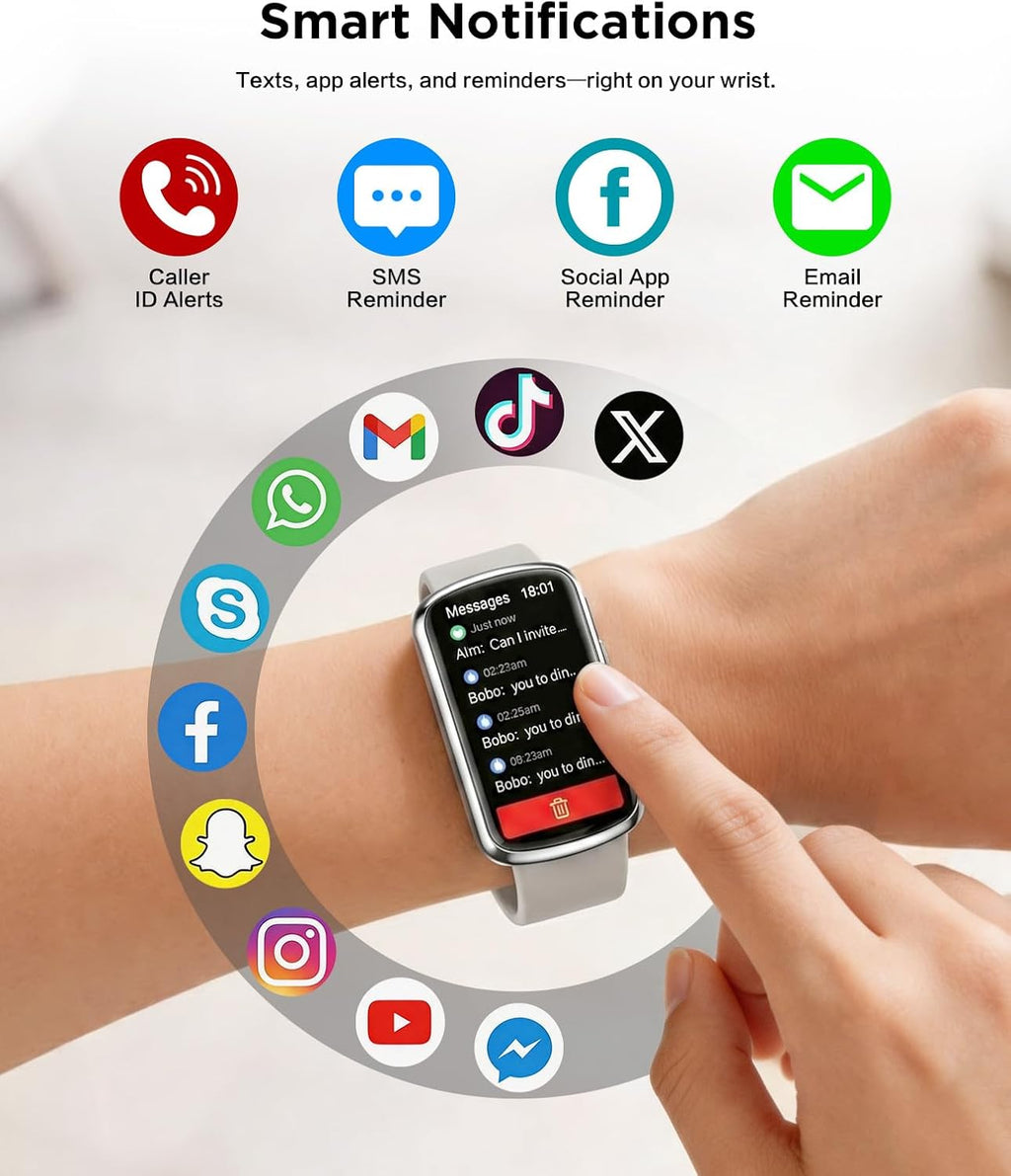 smart watch fitness trackers for women men, 24/7, side view