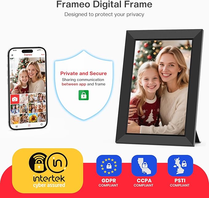 Frameo 10.1 Inch WiFi Digital Picture Frame, Smart Cloud Electronic Photo Frame