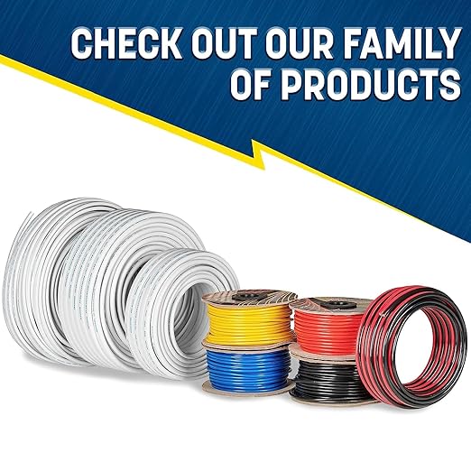GS Power 100 Ft Duplex Marine Wire, 18 Gauge Wire, Oxygen-Free Tinned Copper 18