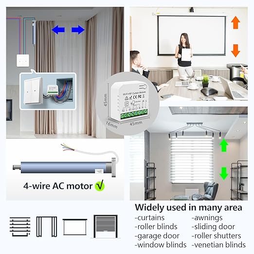 DieseRC 5pcs Wireless Smart Roller Shutter Controller