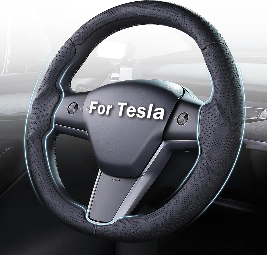 Aimato Customized Car Steering Wheel Cover for Tesla Model 3/Y