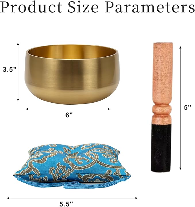 Large Tibetan Singing Bowl Set