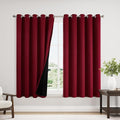 ChrisDowa 100% Blackout Curtains 63 inch Long