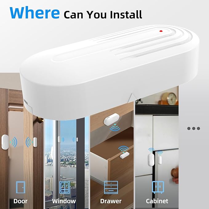 Daytech Wireless Door Sensor Chime - 800ft Range